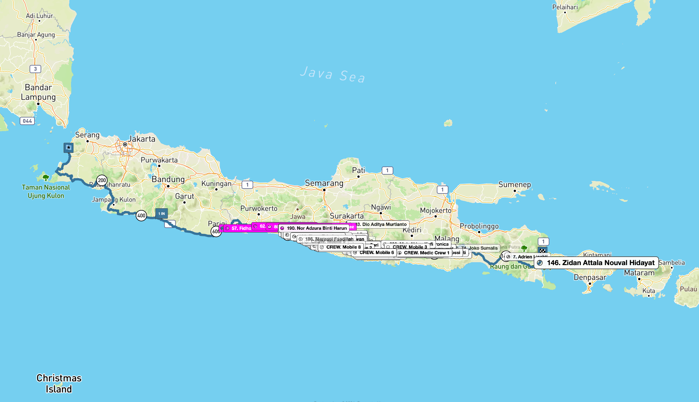 Bentang Jawa, Six Races Later